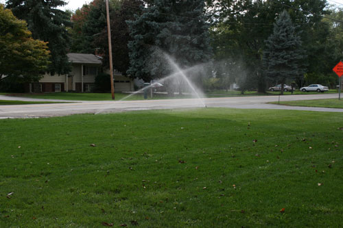 Sprinklers System at Work